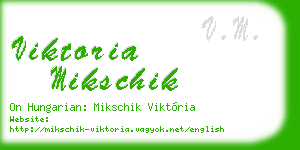 viktoria mikschik business card